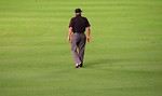 Free Stock Photo: A baseball umpire standing on a field