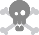 Free Stock Photo: Illustration of a skull and crossbones