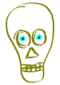 Free Stock Photo: Illustration of a human skull
