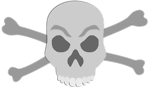 Free Stock Photo: Illustration of a skull and crossbones