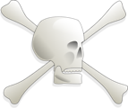 Free Stock Photo: Illustration of a skull and crossbones