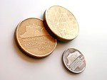 Free Stock Photo: Closeup of Dutch coins