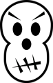 Free Stock Photo: Illustration of a human skull