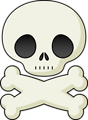 Free Stock Photo: Illustration of a skull and crossbones