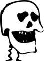 Free Stock Photo: Illustration of a human skull