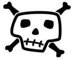 Free Stock Photo: Illustration of a skull and crossbones