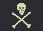 Free Stock Photo: Illustration of a skull and crossbones