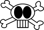 Free Stock Photo: Illustration of a skull and crossbones