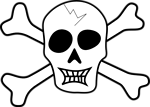 Free Stock Photo: Illustration of a skull and crossbones