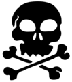 Free Stock Photo: Illustration of a skull and crossbones