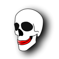 Free Stock Photo: Illustration of a human skull