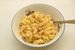 Free Stock Photo: A bowl of macaroni and cheese