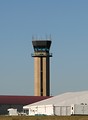 Free Stock Photo: An air traffic control tower at a small airport.