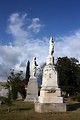 Free Stock Photo: Large statue tombstones at historic Oakland Cemetery in Atlanta, Georgia