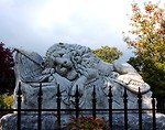 Free Stock Photo: The Lion of Atlanta statue at historic Oakland Cemetery in Atlanta, Georgia