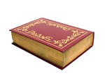 Free Stock Photo: An old book isolated on a white background