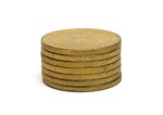 Free Stock Photo: A stack of gold coins isolated on a white background