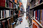 Free Stock Photo: An aisle of library books