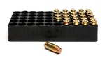 Free Stock Photo: A box of bullets on a white background