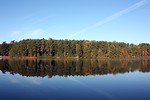 Free Stock Photo: An autumn landscape with a reflection in a lake
