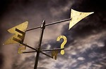 Free Stock Photo: Weather vane with question mark