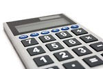 Free Stock Photo: A calculator isolated on a white background