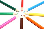 Free Stock Photo: Close-up of colored pencils