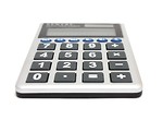 Free Stock Photo: A calculator isolated on a white background