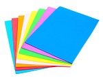 Free Stock Photo: A stack of colored squares isolated on a white background