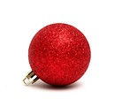 Free Stock Photo: A red Christmas ornament isolated on a white background