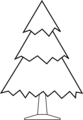 Free Stock Photo: Illustration of a plain Christmas tree