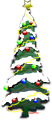 Free Stock Photo: Illustration of a decorated Christmas tree