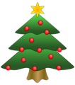 Free Stock Photo: Illustration of a decorated Christmas tree