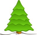 Free Stock Photo: Illustration of a plain Christmas tree