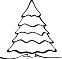 Free Stock Photo: Illustration of a plain Christmas tree