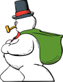 Free Stock Photo: Illustration of a snowman