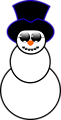 Free Stock Photo: Illustration of a snowman