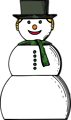 Free Stock Photo: Illustration of a snow woman