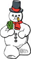 Free Stock Photo: Illustration of a snowman