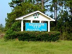 Free Stock Photo: A sign marking the Mississippi state line