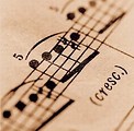 Free Stock Photo: A closeup of sheet music