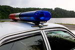 Free Stock Photo: Lights on the top of a police car