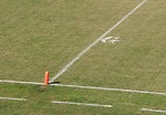 Free Stock Photo: Goal line on a football field