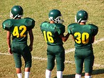 Free Stock Photo: Football players standing on a field