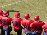 Free Stock Photo: Football players on a field