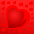 Free Stock Photo: Illustration of red hearts