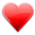 Free Stock Photo: Illustration of a red heart isolated on a transparent background