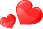 Free Stock Photo: Illustration of red hearts