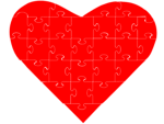 Free Stock Photo: Illustration of a red heart isolated on a transparent background