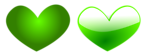 Free Stock Photo: Illustration of green hearts